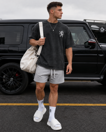 OVERSIZED TEE — WASHED BLACK