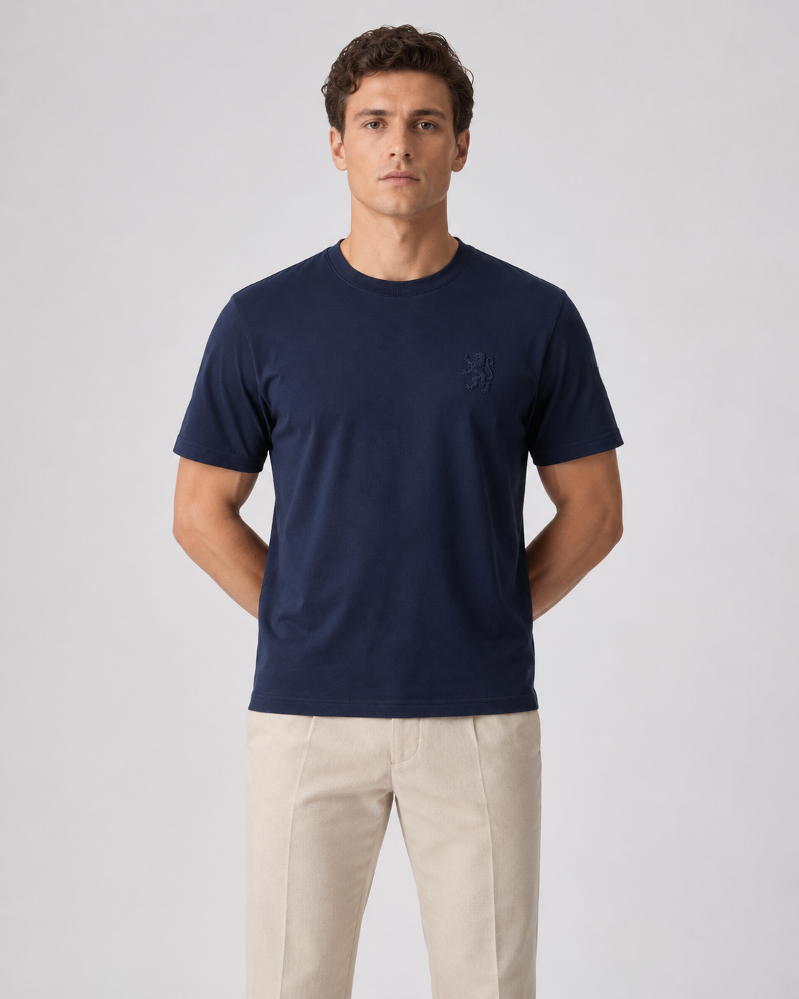 SLIM TEE — NAVY