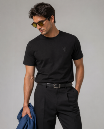 SLIM TEE — BLACK