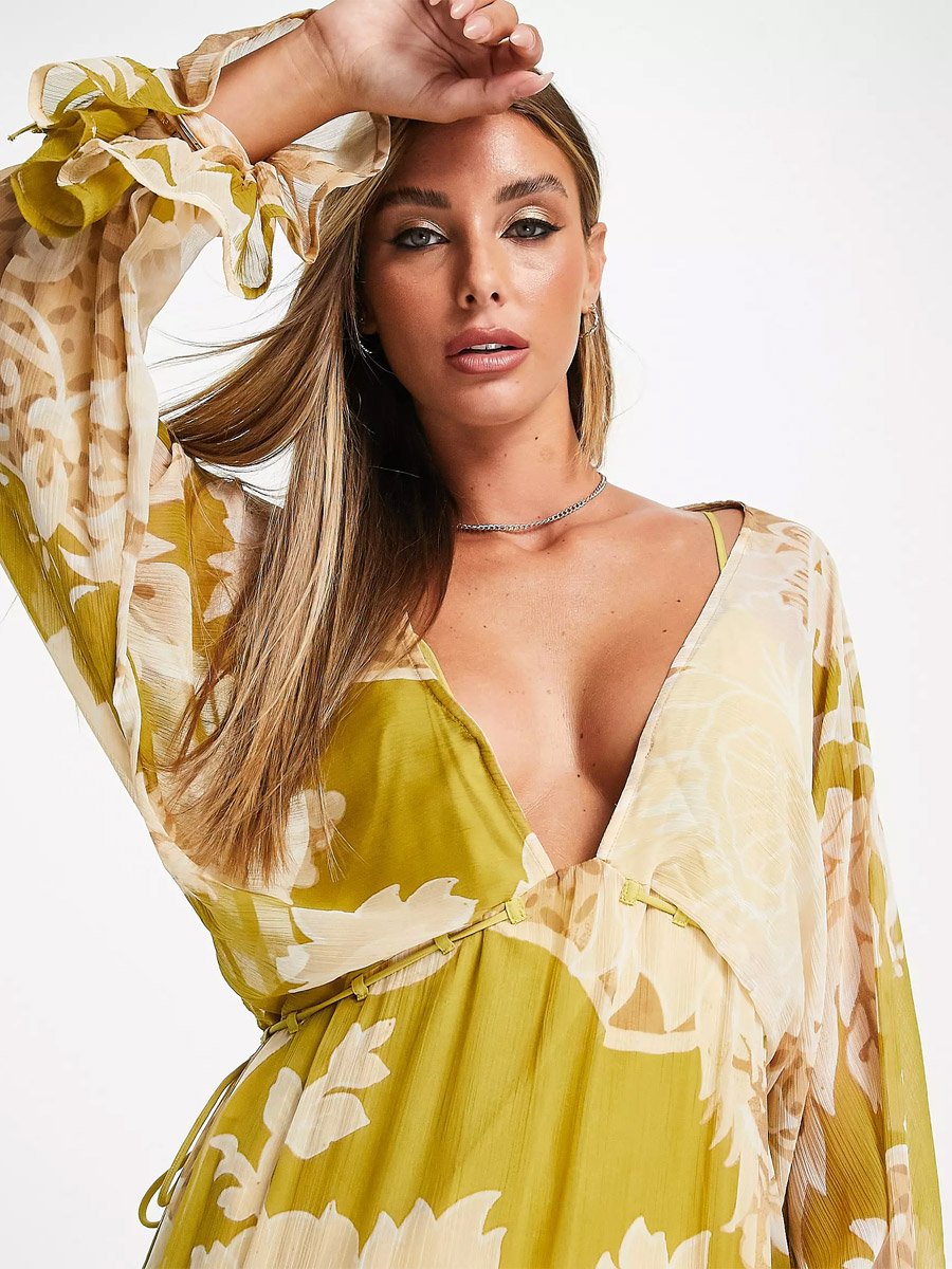 Long Yellow Party Dress